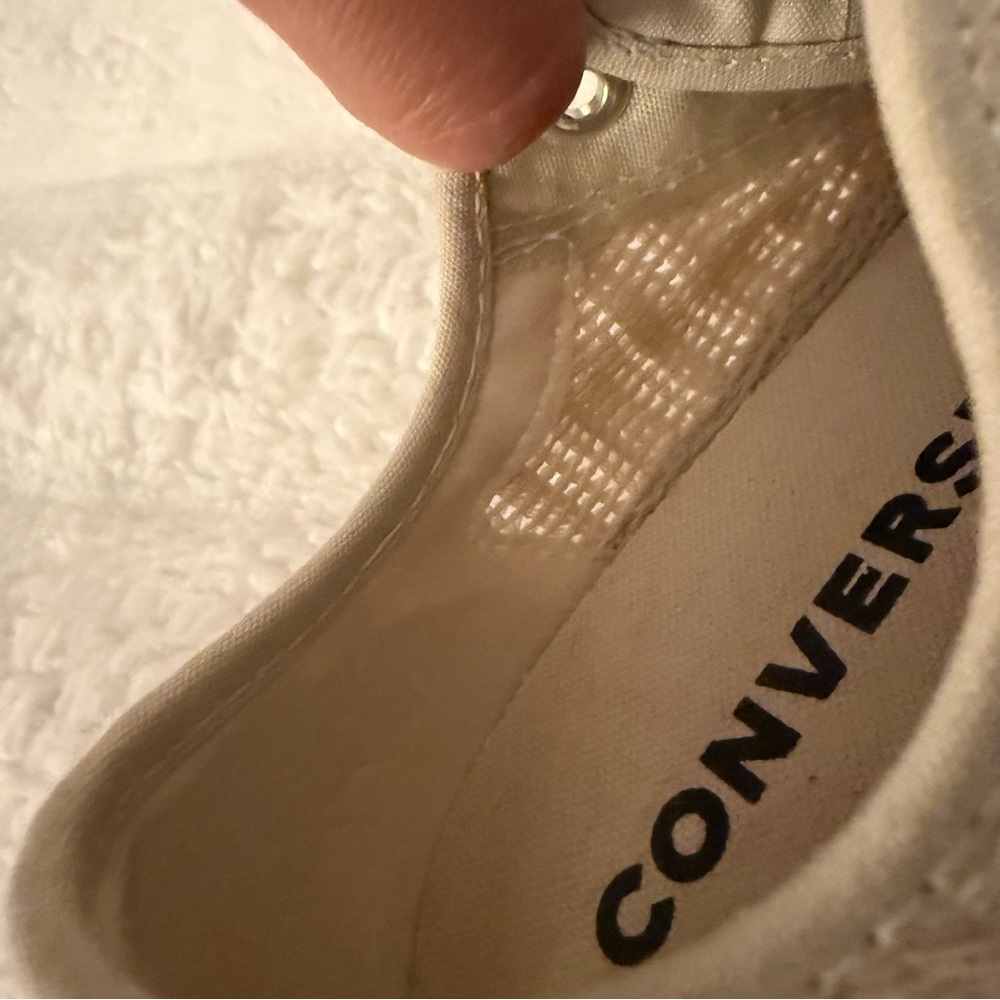 Converse Cream Lace-Up Sneakers - Picture 5 of 5